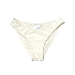 Billabong Cream Textured Bikini Bottoms Size Small Swim